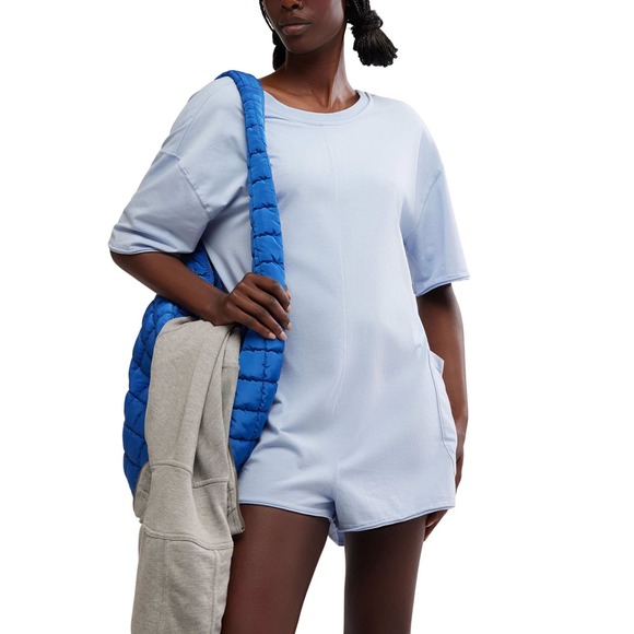 FP Movement by Free People Pants - FP Movement Free‎ People Hot Shot Tee Romper Steel Blue Size Large NWT